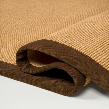 Camden Farmhouse Cottage Border Jute Area Rug